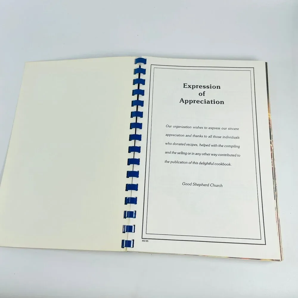 Good Shepherd Parish Cookbook Various 1985 Spiral Bound Vintage Cookbook Omaha